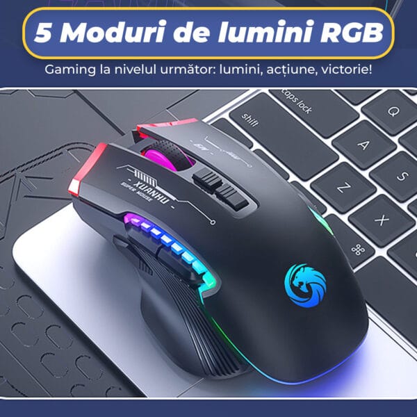 1704186544 Mouse gaming wireless Timebox FastCharge USB 2.4 GHz RGB Led Butoane Programabile 5 - Timebox