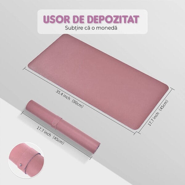 1704637641 mousepad gaming xxl office tastatura tavita mouse roz deschis cu cusatura 2 - Timebox