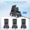 1705586094 Incarcator Wireless 3 in 1 Timebox multifunctional Fast Charge 15W cu Alarma ceas si lumini RGB Compatibil iPhone Samsung Airpods Gri 6 - Timebox