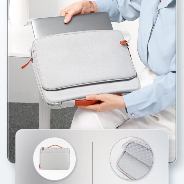 1705670975 husa geanta laptop 14.1 16 inch macbook asus rog strix incarcator premium alb 3 - Timebox