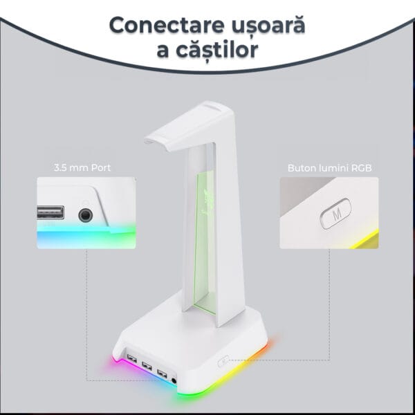 1705678884 stander casti rgb pentru birou cu hub usb usb type c aux jack 4 - Timebox