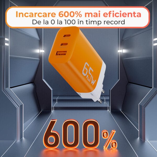 1706892329 Incarcator Retea Timebox 3 Porturi 65W Fast Charge 1 x USB 2 x Type C Laptop iPhone Huawei Samsung 15 - Timebox