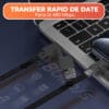 1707146132 Cablu de date si Incarcare Rapida 4 in 1 Fast Charge 65W 1.5m USB Lightning Type C iPhone Huawei Macbook Xiaomi Laptop 20 - Timebox