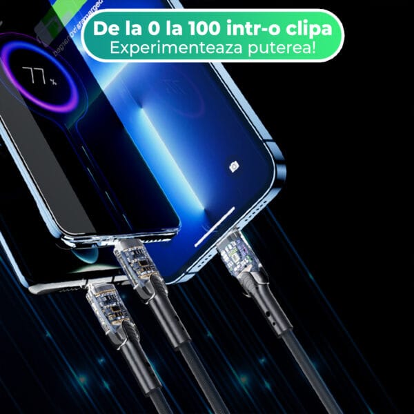 1707154680 Cablu de Incarcare si Transfer de Date 3 in 1 Fast Charge 36W 1.2m USB C Type C Lightning iPhone 15 Android Samsung Huawei Macbook Xiaomi 4 1 - Timebox