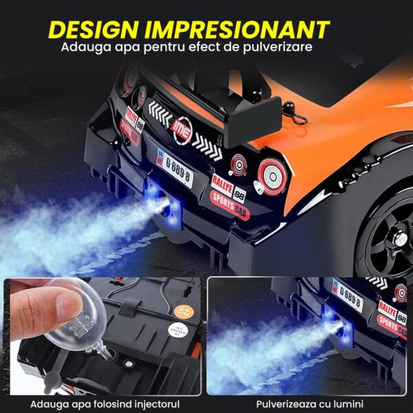 1709820979 Masina cu telecomanda RC Timebox Drift car 20kmh lumini LED cauciucuri interschimbabile 3 1 - Timebox