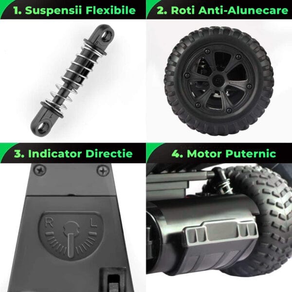 1709822034 Masina cu telecomanda offroad 2.4ghz 15km h RC car pentru copii 4 - Timebox