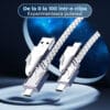 1710692722 Cablu de date si Incarcare Rapida 4 in 1 Fast Charge 100W 1.2m USB Lightning Type C iPhone Huawei Macbook Xiaomi Laptop 2 1 - Timebox