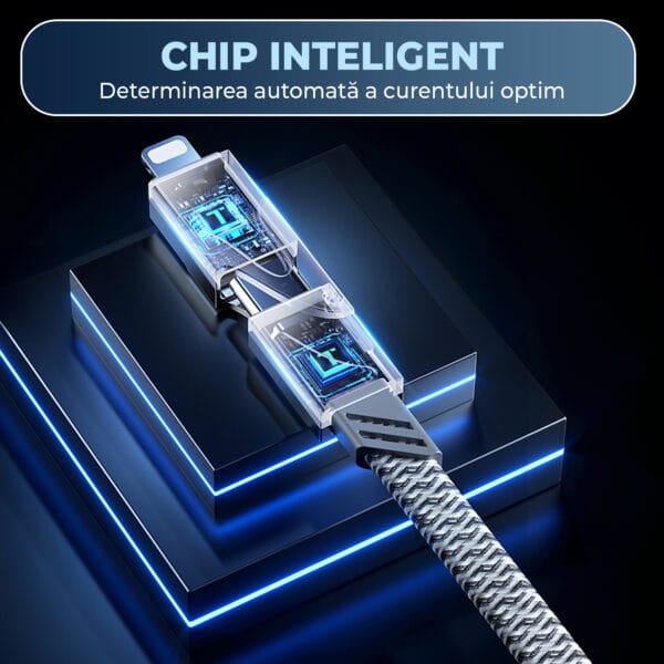 1710692722 Cablu de date si Incarcare Rapida 4 in 1 Fast Charge 100W 1.2m USB Lightning Type C iPhone Huawei Macbook Xiaomi Laptop 5 - Timebox