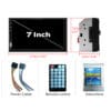 1710765413 MP5 Player 7023 Ecran HD 7inch Comenzi Volan Telecomanda MirrorLink Bluetooth 4.2 8 - Timebox