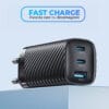1711357377 Incarcator Retea universal 3 Porturi 65W Fast Charge 1 x USB 2 x Type C Laptop iPhone Huawei Samsung 8 - Timebox
