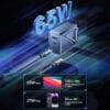1711629508 Incarcator Retea Timebox 3 Porturi 65W Fast Charge 2 x Type C 1 x USB Compatibil iPhone Huawei Samsung 7 1 - Timebox