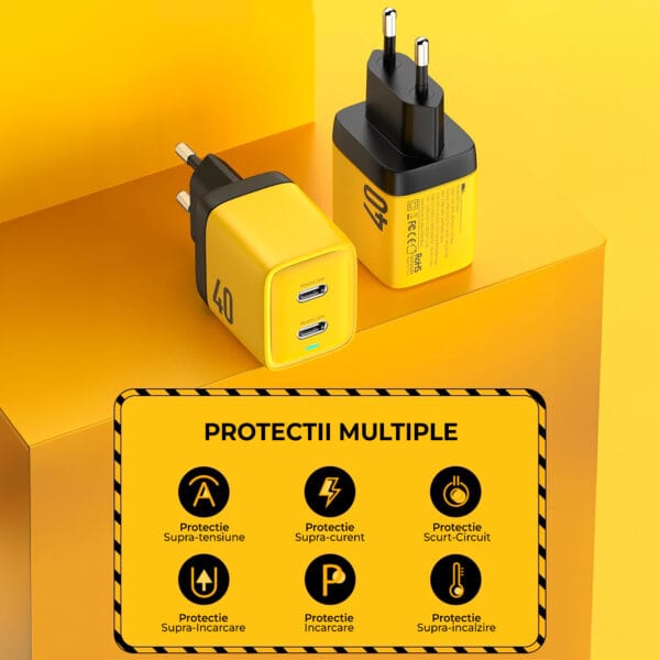1711642291 incarcator universal fast charge 40W type c usb claptop telefon iphone huawei xiaomi incarcare rapida 6 - Timebox