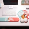 1713861795 Mousepad ergonomic spuma cu memorie pentru sustinere incheietura mana cu Wrist Rest mouse Baza anti derapanta Stil Catel Corgi 6 - Timebox