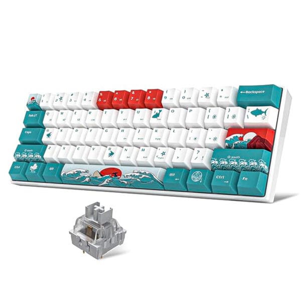 Tastatura Mecanica Gaming Timebox, 75%,Wireless, 2.4G, Bluetooth, iluminare RGB, 84 taste PBT Dye-sub, cu cablu Type-C, Silver Swtich, Hot-swappable, Portabila, Coral 1 - Timebox 1714065908 Tastatura Mecanica Gaming Timebox 60Wireless 2.4G Bluetooth iluminare RGB 61 taste PBT Dye sub cu cablu Type C Silver Swtich Hot swappable Portabila Coral 1 - Timebox