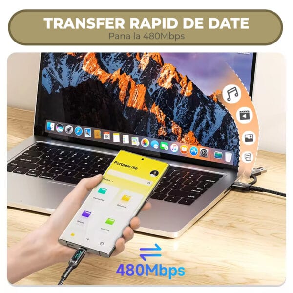 1716720176 cablu de date usb usb c type c fast charge si incarcare rapida samsung iphone huawei 5 - Timebox