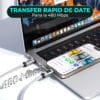 1716741202 cablu de date si incarcare rapida fast charge 100w usb c type c nylon iphone 15led samsung huawei 9 - Timebox