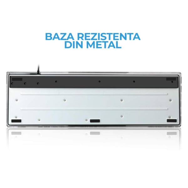 1717504388 Kit Tastatura Mouse Gaming Timebox RGB 104 tastecu fir 7 culori si moduri de iluminare Design Ergonomic Baza metalica Negru 9 1 - Timebox