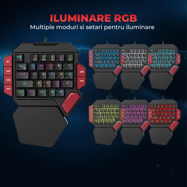 1720112407 Tastatura gaming mecanica one hand rgb 10 - Timebox