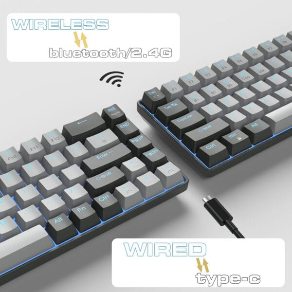 1720114333 Tastatura Mecanica Gaming Timebox 60 iluminare RGB 68 taste PBT Pudding cu cablu Type C blue swtich 3 - Timebox
