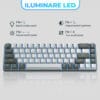 1720114353 Tastatura Mecanica Gaming Timebox 60 iluminare RGB 68 taste PBT Pudding cu cablu Type C blue swtich 7 - Timebox