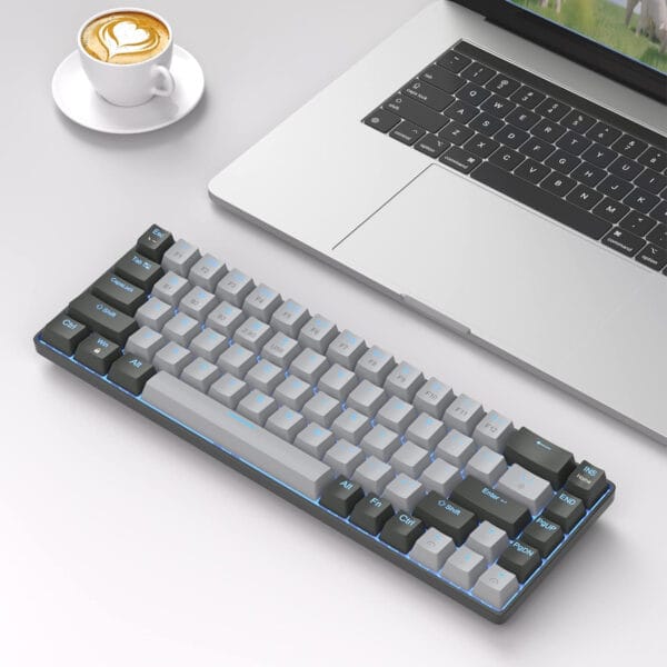 1720114358 Tastatura Mecanica Gaming Timebox 60 iluminare RGB 68 taste PBT Pudding cu cablu Type C blue swtich 8 - Timebox