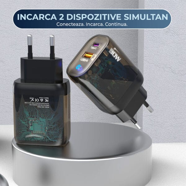 1720469171 GS 387 NE incarcator 2 porturi fast charge universal 4 1 - Timebox
