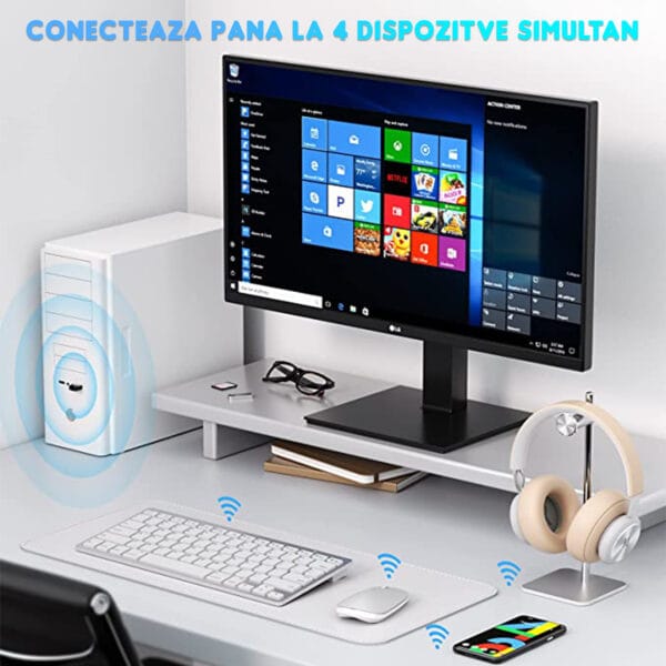 Adaptor Bluetooth Dongle Timebox, USB, Compatibil cu Dispozitive Wireless, Casti, Mouse, Tastatura, Laptop, Telefon, Plug&Play 3 - Timebox 41304182 1 - Timebox