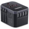 incarcator universal fast charge uk usa eu priza adaptor type c usb 4 porturi rose gold 5 - Timebox