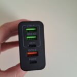 Incarcator Retea Timebox, 5 Porturi, 65W Fast Charge, 3 x USB, 2 x Type-C, QC 3.0, Negru photo review