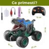 Masina cu telecomanda RC Monster Truck 4x4 lumini LED Pulverizare Rotire 360 pentru copii 7 2 - Timebox