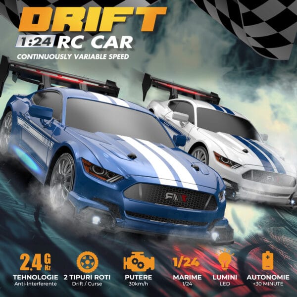 Masina cu telecomanda drift race curse pentru copii si adulti 2 - Timebox