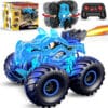 Masina cu telecomanda RC Monster Truck 4x4 lumini LED Pulverizare Rotire 360 pentru copii 9 - Timebox