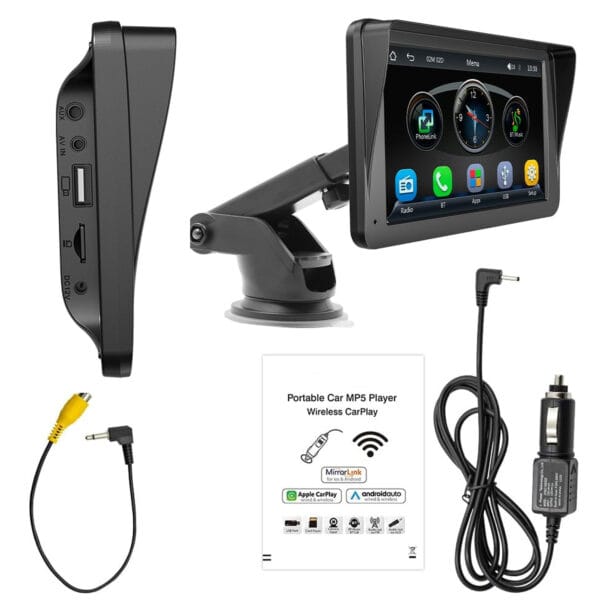 Navigatie Auto Timebox Apple CarPlay Android Auto Wireless USB Aux Suporta Camera Marsarie cu 9 lumini si Boxa Integrata Ecran Full HD IPS TouchScreen 9 - Timebox
