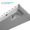 Tastatura Mecanica Gaming Timebox, 60%, Lumini LED, 68 taste, cu cablu Type-C, Blue Swtich, Portabila, Albastra Alb 5 Tastatura Mecanica Gaming Timebox 60 Lumini LED 68 taste cu cablu Type C Blue Swtich Portabila Albastra Alb 5 - Timebox