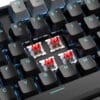 Tastatura Mecanica Gaming Timebox 75 iluminare LED 87 taste TKL cu fir Red Switch Negru Gri 2 - Timebox