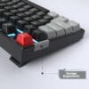 Tastatura Mecanica Gaming Timebox 75 iluminare LED 87 taste TKL cu fir Red Switch Negru Gri 3 - Timebox