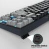 Tastatura Mecanica Gaming Timebox 75 iluminare LED 87 taste TKL cu fir Red Switch Negru Gri 6 - Timebox