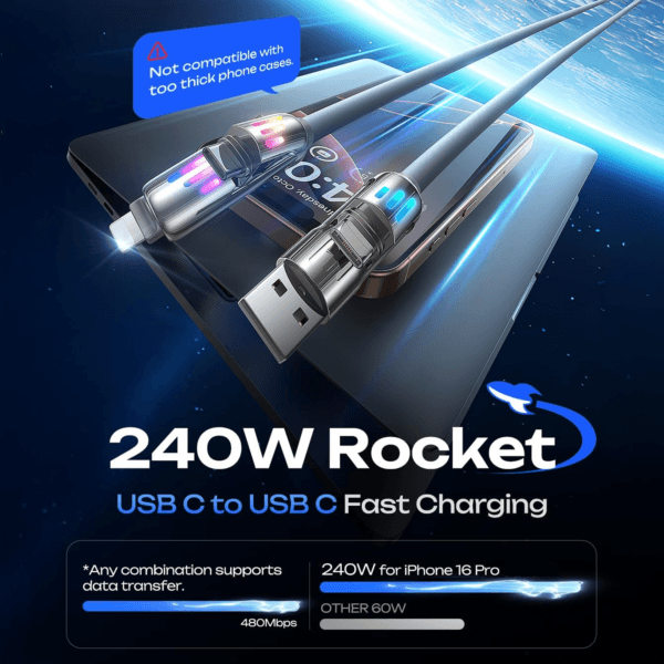 Cablu de date iphone samsung type c usb c GS 434 GRI 8 - Timebox