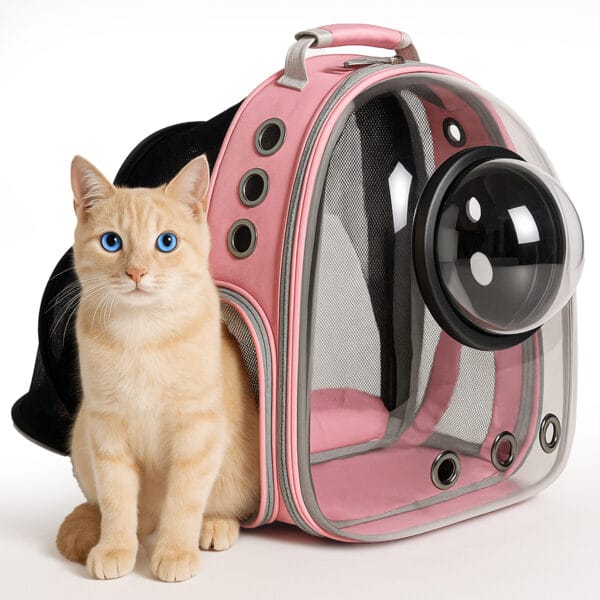 GS 461 PINKrucsac transport ghiozdan animale pisici catei - Timebox