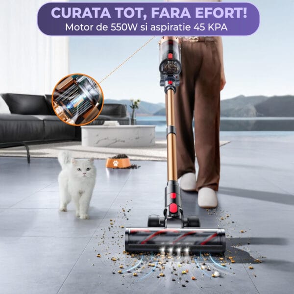 Aspirator vertical Timebox fara fir 550W si 45KPA 2 - Timebox
