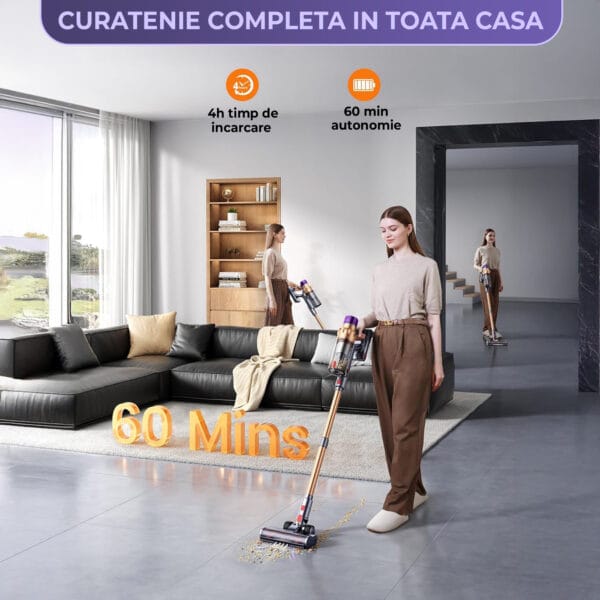 Aspirator vertical Timebox fara fir 550W si 45KPA 3jpg - Timebox