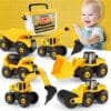 GS 456 YLW set masinute jucarie copii mici consturctii 1 - Timebox